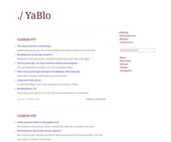 Yablo.de(YaBlo: Ein Weblog) Screenshot