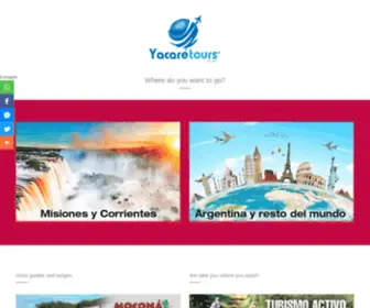 Yacaretours.com.ar(Yacaré) Screenshot