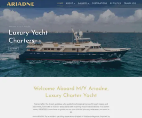 Yacht-Ariadne.com(Ariadne Luxury Yacht Charter) Screenshot