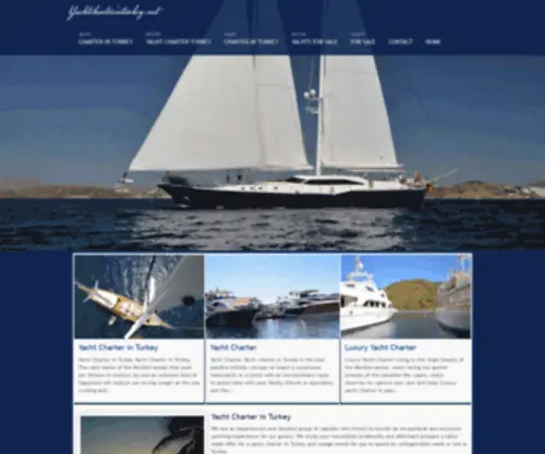 Yachtcharterinturkey.net(Yacht Charter in Turkey) Screenshot