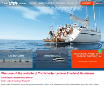 Yachtcharterlemmer.com(Welcome at the website of Yachtcharter Lemmer Holland) Screenshot