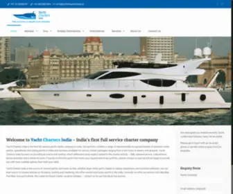 Yachtchartersindia.in(India's leading luxury yacht rentals & charters company) Screenshot