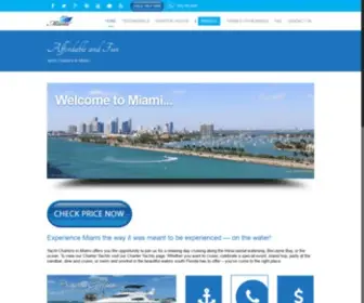 Yachtchartersinmiami.com(Affordable and Fun Yacht Charters in Miami) Screenshot