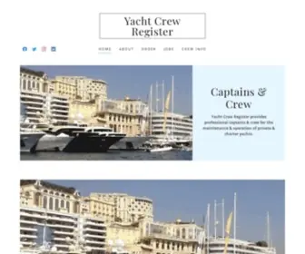 Yachtcrewregister.com(Yacht Crew Register) Screenshot