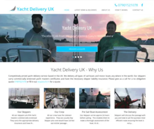 Yachtdeliveryuk.com(Yacht Delivery Uk) Screenshot