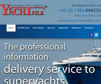 Yachtfile.com(The Professional Delivery Service to SuperYachts) Screenshot