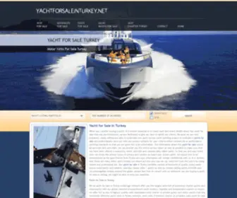 Yachtforsaleinturkey.net(Yacht for Sale in Turkey) Screenshot