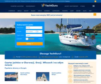 Yachtguru.pl(Czarter jachtów Chorwacja Grecja Włochy) Screenshot