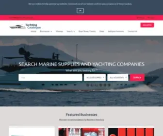 Yachting-Catalogue.com(Search Services and Yacht Suppliers) Screenshot