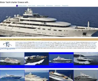 Yachting-Greece.com(Motor Yacht Charter Greece) Screenshot