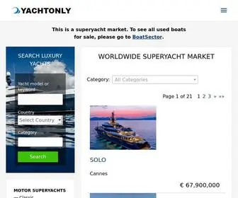 Yachtonly.com(Hand-Picked Selection Of Boats For Sale) Screenshot