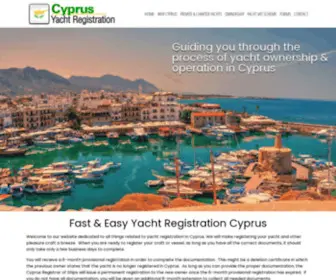 Yachtregistrationcyprus.com(Fast & Easy Yacht Registration Cyprus) Screenshot