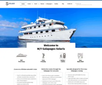 Yachtsolaris.com(Yacht Solaris Galapagos Cruises) Screenshot