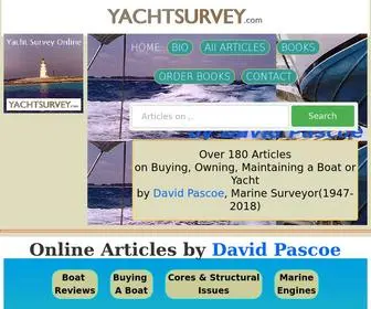 Yachtsurvey.com(Buying, Owning, Maintaining a Boat or Yacht by David Pascoe, Marine Surveyor(Retired)) Screenshot