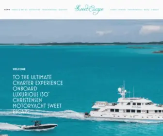 Yachtsweetescape.com(MY Sweet Escape) Screenshot