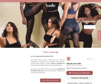 Yade-Paris.fr(Yade est la première startup française spécialisée dans les collants éco) Screenshot