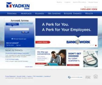 Yadkinvalleybank.com(First National Bank) Screenshot