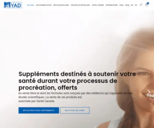 Yadtech.ca(Natural Fertility Supplements) Screenshot