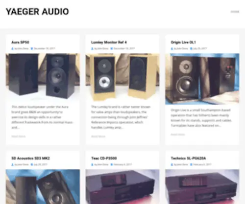 Yaegeraudio.com(Yaeger Audio) Screenshot