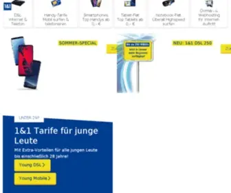 Yaeho.com(Die besten Angebote rund um DSL & Mobilfunk bei 1&1) Screenshot