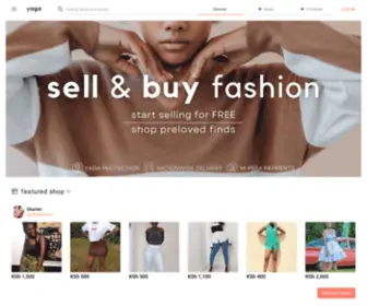 Yaga.co.ke(Marketplace for preloved fashion) Screenshot