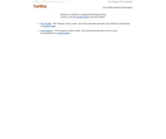 Yahnd.com(Yet another Hacker Hews digest) Screenshot