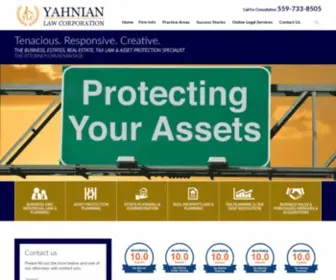 Yahnianlawfirm.com(YAHNIAN LAW CORPORATION) Screenshot