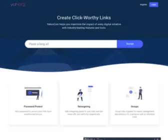 Yahoocoin.net(URL Shortener) Screenshot