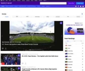 Yahoocricket.com(Yahoo Cricket) Screenshot