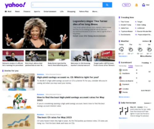 Yahoonetplus.com(Mail, Weather, Search, Politics, News, Finance, Sports & Videos) Screenshot