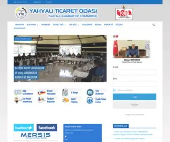 Yahyalito.org.tr(Yahyali Ticaret Odas) Screenshot