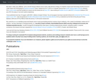 Yajin.org(Yajin Zhou@Zhejiang University) Screenshot