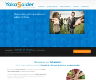 Yakasaider.fr(Entraide et échange de Services) Screenshot