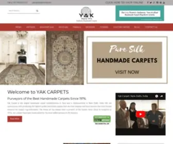 Yakcarpet.in(Buy Handmade Carpets and Indian carpet online at Best carpet shop in Delhi. Yak Carpet) Screenshot