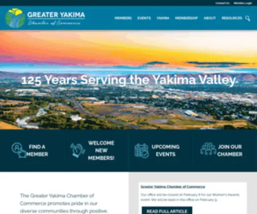 Yakima.org(Greater Yakima Chamber of Commerce) Screenshot