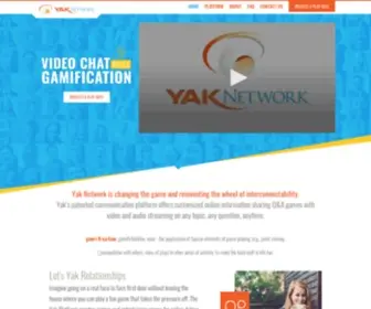 Yaknetwork.com(Video Chat Meets Gamification) Screenshot