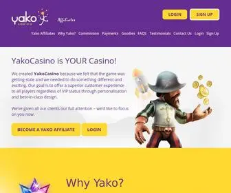 Yakocasinoaffiliates.com Screenshot