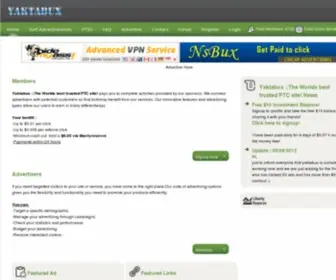 Yaktabux.com(The Worlds best trusted PTC site) Screenshot