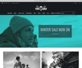 Yakwax.com(Yakwax Surf & Skate Shop) Screenshot