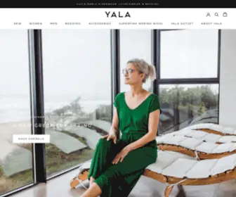 Yaladesigns.com(Sustainable and Ethical Bamboo Sleepwear) Screenshot