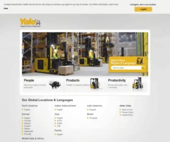 Yale.com(Supplier of lift trucks and warehousing equipment) Screenshot