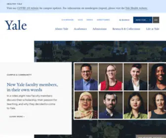 Yale.edu(Yale University) Screenshot