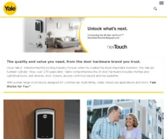 Yalecommercial.com(ASSA ABLOY) Screenshot