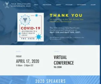 Yalehealthcare.com(The Yale Healthcare Conference) Screenshot