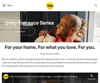 Yalehome.com.au(We are trusted by millions of people to keep the things that matter most) Screenshot