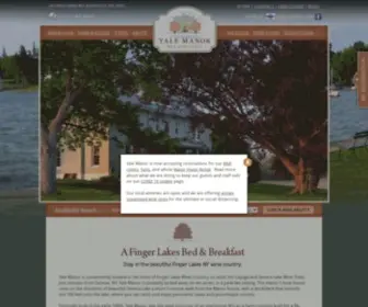 Yalemanor.com(Finger Lakes Bed and Breakfast) Screenshot