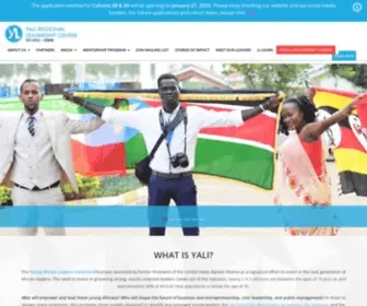 Yalieastafrica.org(YALI EAST AFRICA REGIONAL LEADERSHIP CENTER) Screenshot