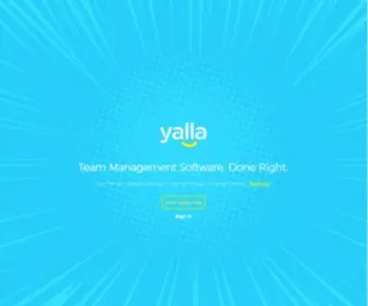 Yallahq.com(Online Team Management Software) Screenshot