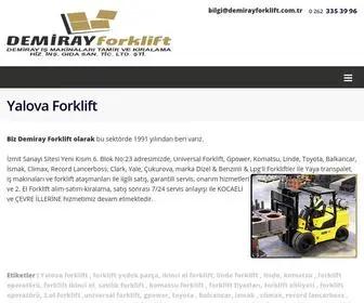 Yalovaforklift.com(Yalova Forklift) Screenshot