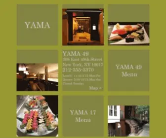 Yama-NYC.com(YAMA JAPANESE RESTAURANT NEW YORK) Screenshot